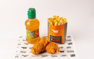 Kids Fried Wings Meal (2 Pzs.)