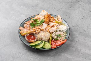 Донер на тарелке куриный (380г)