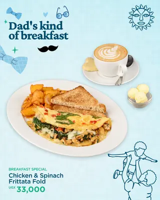 Chicken & Spinach Frittata Fold