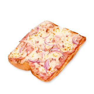 Ciabatta bacon ,ceapa si mozzarella 