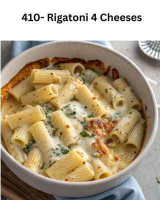 RIGATONI AL 4 FORMAGGI