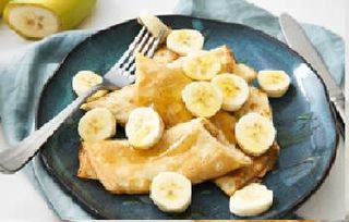 Crêpes miel et banane
