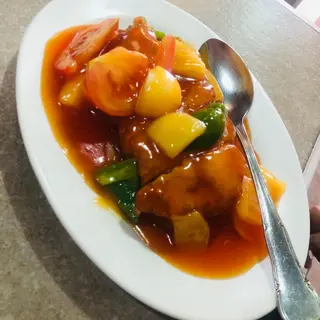 Pollo Con Salsa Agridulce