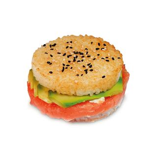 Rice-burger con salmone