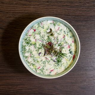 Окрошка з куркою та телятиною ( 450 гр)