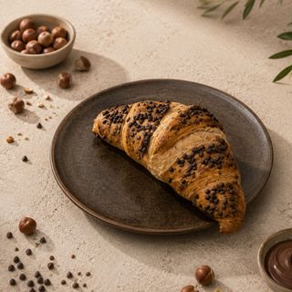 Croissant de avellana y chocolate