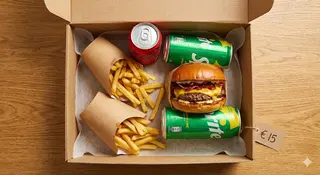 Box hamburger