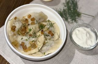 Вареники з картоплею та грибами