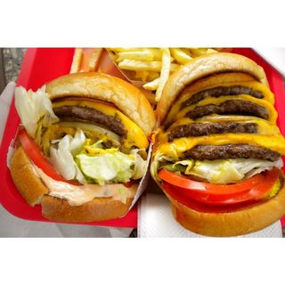 Grubquad Burger With Fries