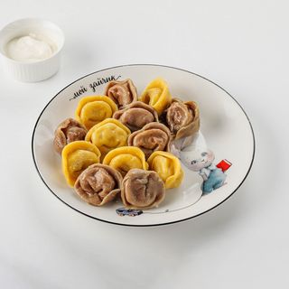 Пельмени цветные