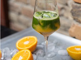 Ice Matcha Orange на апельсиновому фреші (250мл)