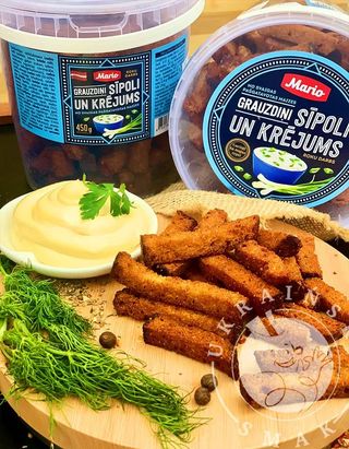 Grzanki smażone o smaku śmietany i szczypiorku 100gr