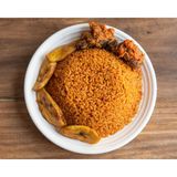 Jollof Rice, Plantain & Chicken