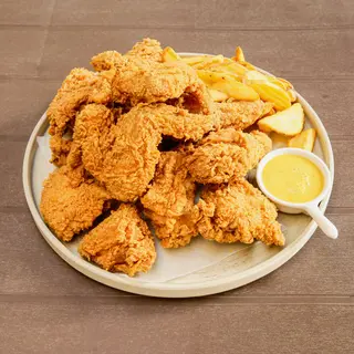 Intero di un pollo fritto classico 0.9-0.95 kg