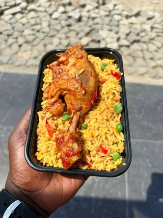 Fried Rice and Chicken Combo