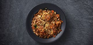 Škampi sa šampinjonimai i povrćem