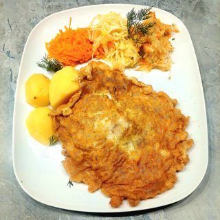 Kotlet słoneczny z ziemniakami