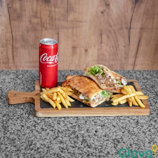 Trgana Ancho svinjetina velika porcija + pomfrit + Coca-Cola