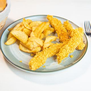 Crispy strips cu cartofi prajiti