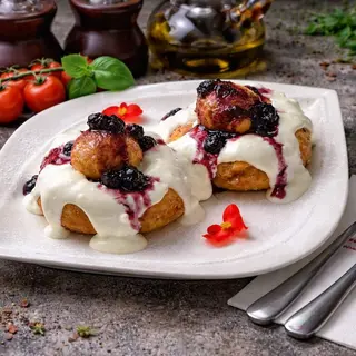 Papanasi cu dulceata