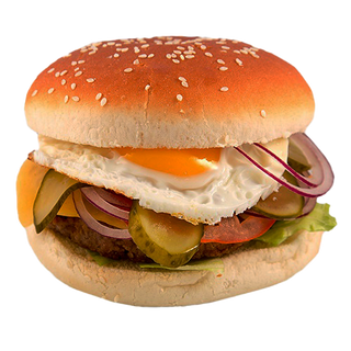 биг бургер с говяжьей котлетой