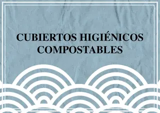 Cubiertos higiénicos compostables