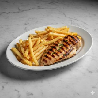 Pollo A La Plancha Con Patatas