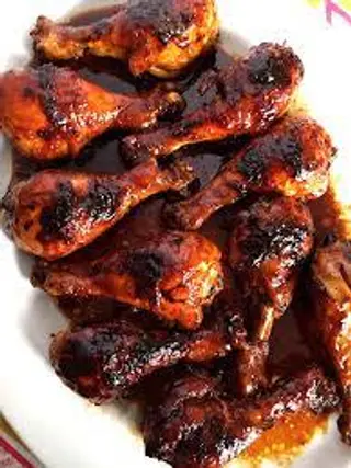 Fried Chicken Legs In Soy Sauce (Served On A Hot Sizzling Plate)
