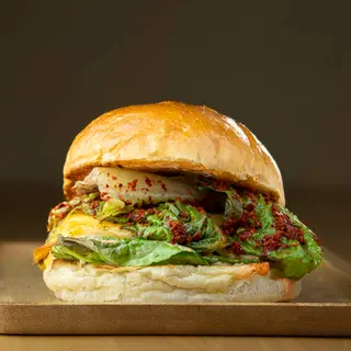 Zestaw Kimchi burger + frytki + Napój 330ml