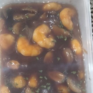 132. Gambas Con Champiñones