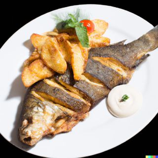 Chips with Whole Fish Fried