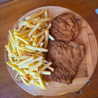 Milanesa ternera Con Patatas