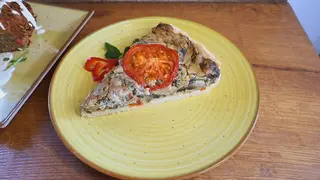 Quiche cu ciuperci si spanac - vegan / de post