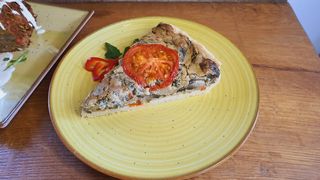 Quiche cu ciuperci si spanac - vegan / de post