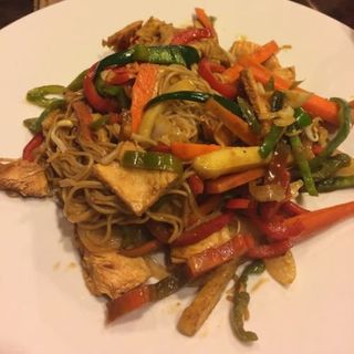 Fideos De Arroz Con Verduras