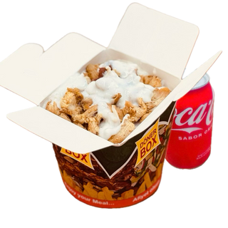 Menu Espaguetis con Pollo y Salsa Blanca