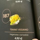 187. Temaki Vegano (1 Ud.)