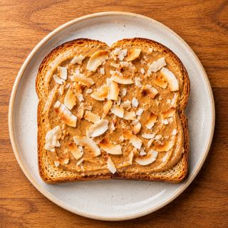 Toasted Coconut Bread with Nut Butter