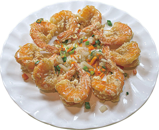 Gambas fritas a la sal y pimienta