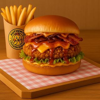 Menú Burger Sweet Chili Bacon con patatas