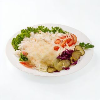 Orez mediteranean cu salata