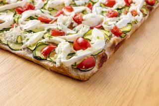 Zucchine e stracciatella