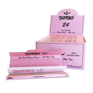 Różowe bletki Jumbo Ks Slim + filterki