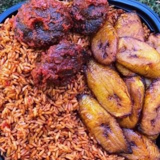 Party Jollof & Plantain