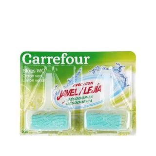 Colgador Wc Con Lejía Aroma Limón Verde Carrefour 2 Ud.