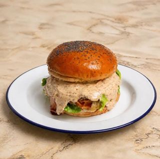 Grzybowy double smash burger ‍