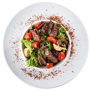 Салат  З телятиною під соусом бальзамік (190 г)