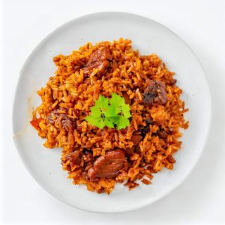 Chicharrón con arroz