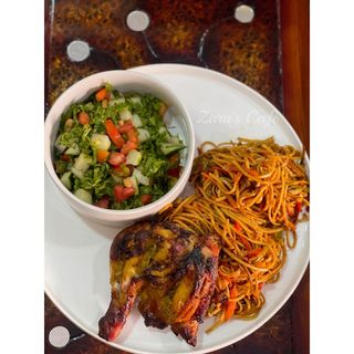 Stir fried spaghetti