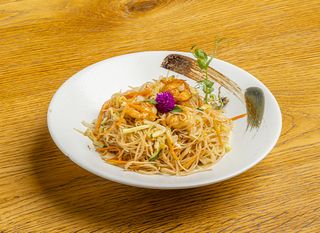 Spaghetti riso gamberi